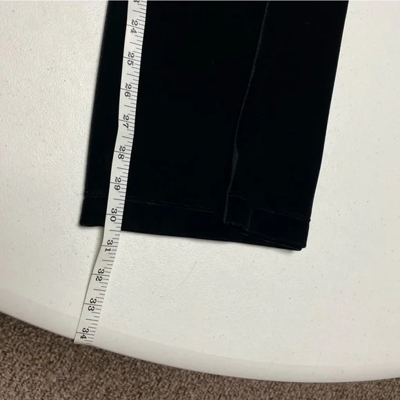 Wide Leg Black Velour Notations Sz Medium Pants Party Holiday Comfort & Sass! - Picture 4 of 7